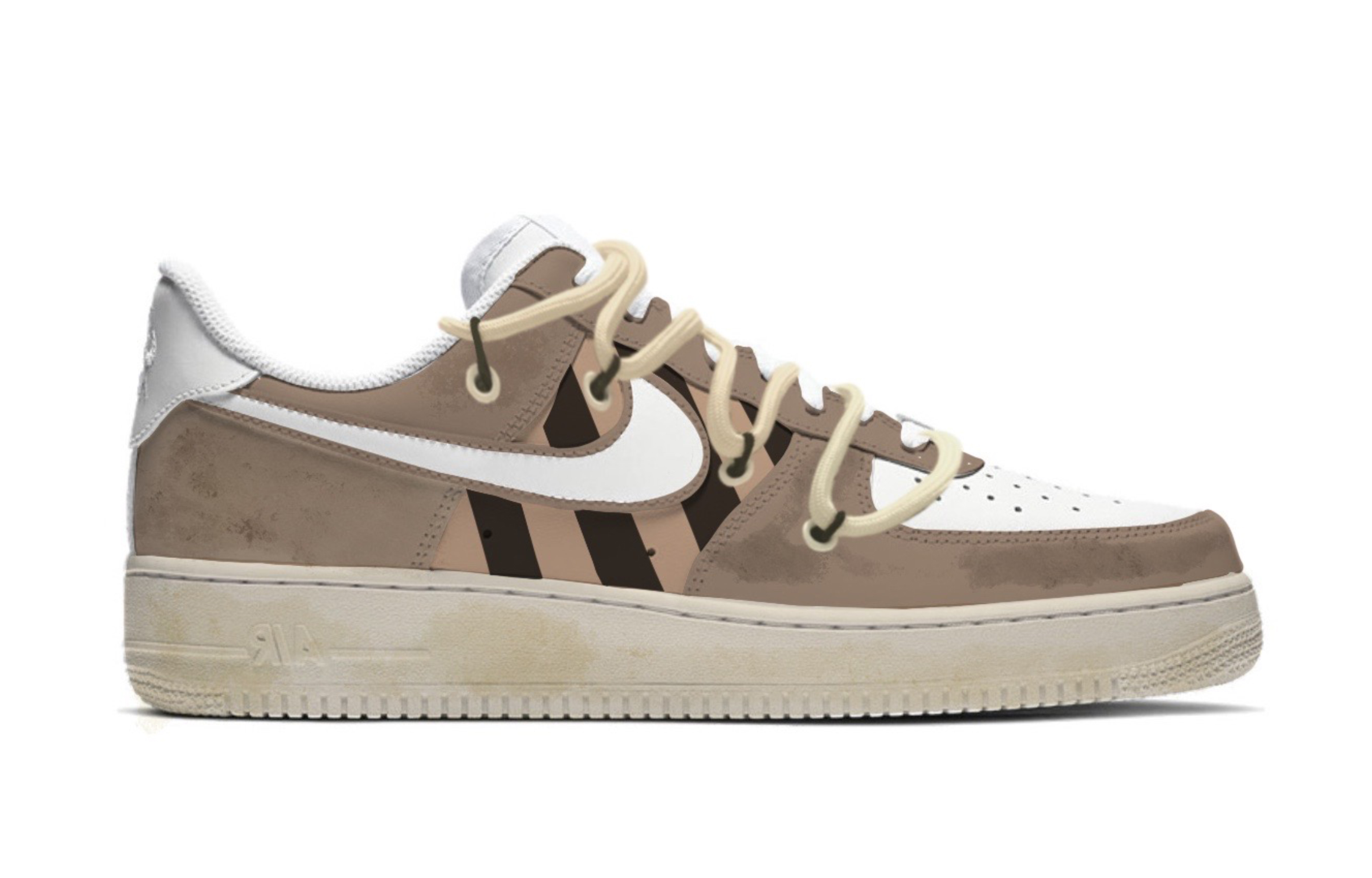 Order (W) [定制鞋款] 耐克空军一号低帮 '猎户臂棕白' DD8959-100(TeamM-女款猎户座悬臂S-BOX)