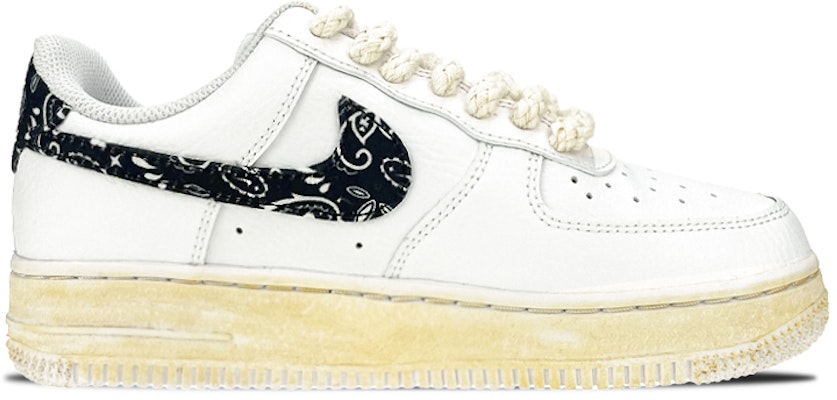(W) 나이키 에어포스 1 로우 '페이즐리 디스트레스드 화이트 블랙' DH4406-101(Team叁-女款腰果花起源) Order (W) 나이키 에어포스 1 로우 '페이즐리 디스트레스드 화이트 블랙' DH4406-101(Team叁-女款腰果花起源)