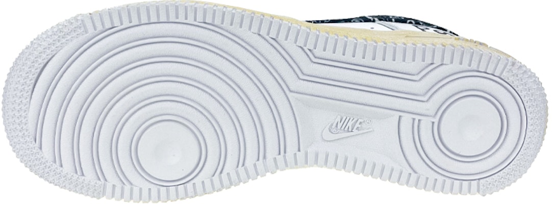 (W) 나이키 에어포스 1 로우 '페이즐리 디스트레스드 화이트 블랙' DH4406-101(Team叁-女款腰果花起源) Details for (W) 나이키 에어포스 1 로우 '페이즐리 디스트레스드 화이트 블랙' DH4406-101(Team叁-女款腰果花起源)