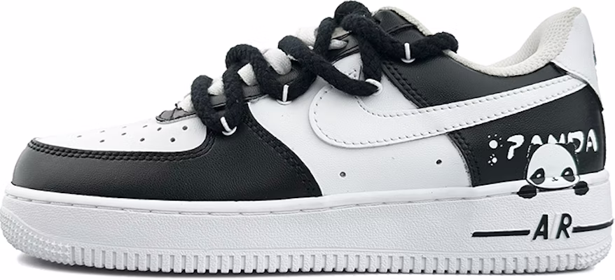 【客製化球鞋】 Nike Air Force 1 Low 熊貓 黑白 塗鴉 簡約 可愛 解構 潮流 低筒 板鞋 女款 黑白 Buy 【客製化球鞋】 Nike Air Force 1 Low 熊貓 黑白 塗鴉 簡約 可愛 解構 潮流 低筒 板鞋 女款 黑白