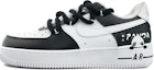 Buy 【客製化球鞋】 Nike Air Force 1 Low 熊貓 黑白 塗鴉 簡約 可愛 解構 潮流 低筒 板鞋 女款 黑白