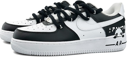 【客製化球鞋】 Nike Air Force 1 Low 熊貓 黑白 塗鴉 簡約 可愛 解構 潮流 低筒 板鞋 女款 黑白 Lookbook 【客製化球鞋】 Nike Air Force 1 Low 熊貓 黑白 塗鴉 簡約 可愛 解構 潮流 低筒 板鞋 女款 黑白