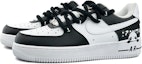 Lookbook 【客製化球鞋】 Nike Air Force 1 Low 熊貓 黑白 塗鴉 簡約 可愛 解構 潮流 低筒 板鞋 女款 黑白