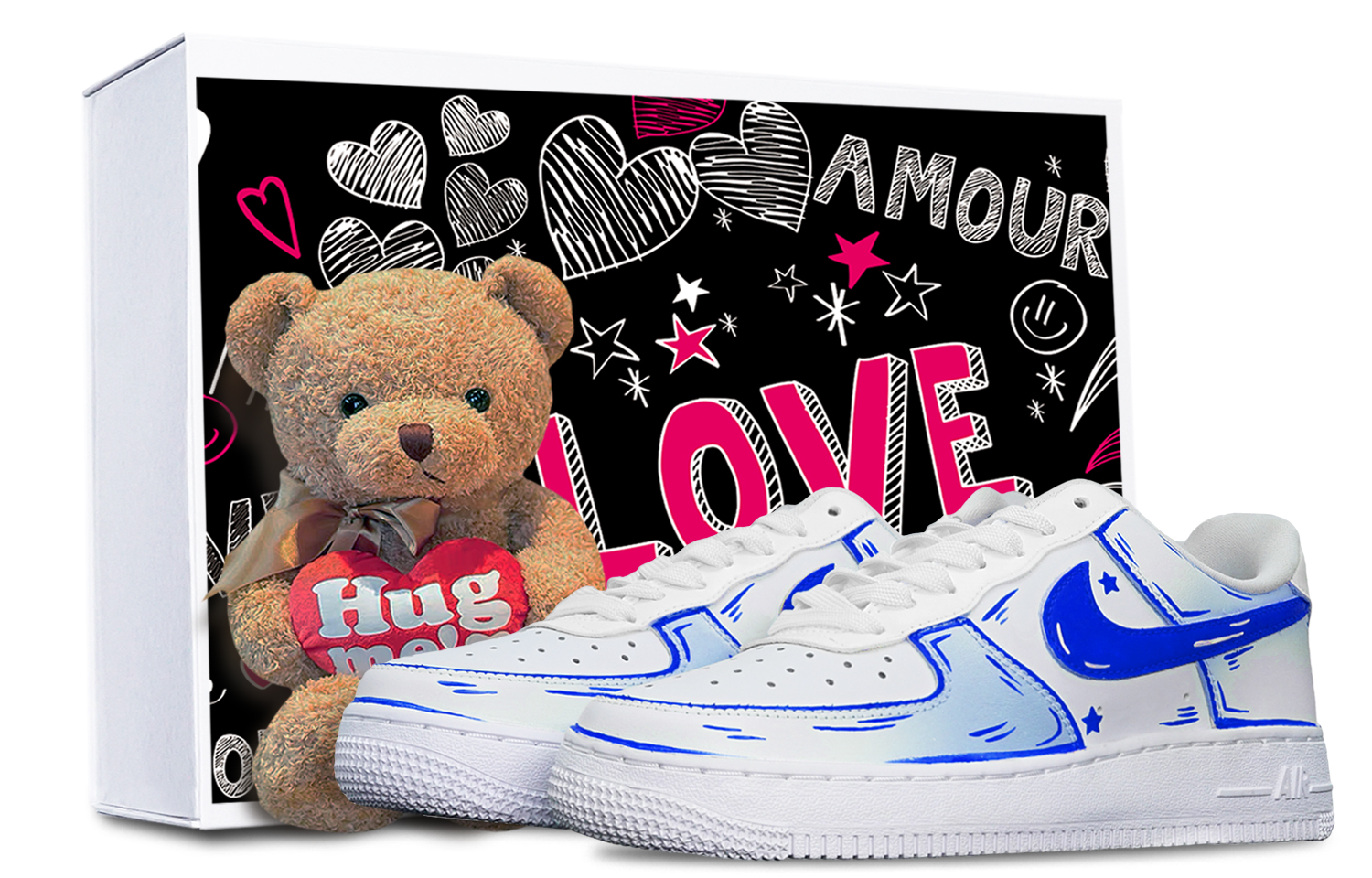 [Custom Shoes] (W) Nike Air Force 1 Low 'Peacock Blue'