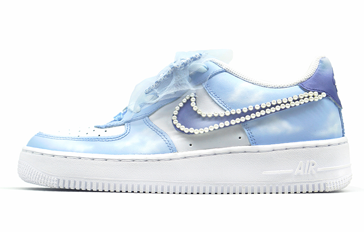 [Custom Shoes] (W) Nike Air Force 1 Low 'Pearl Girl JK Skirt Sky Blue'