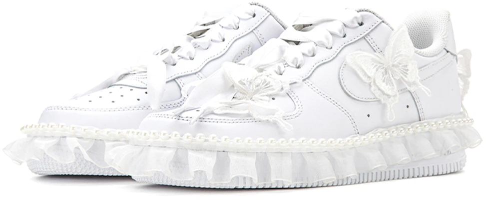 (W) 나이키 에포스 1 로우 '진주빛 나비 드레스' (Nike AF1 로우 '진주 나비 드레스' is even shorter) 315115-112(TeamA-AF1女款珍珠白纱裙) Lookbook (W) 나이키 에포스 1 로우 '진주빛 나비 드레스' (Nike AF1 로우 '진주 나비 드레스' is even shorter) 315115-112(TeamA-AF1女款珍珠白纱裙)