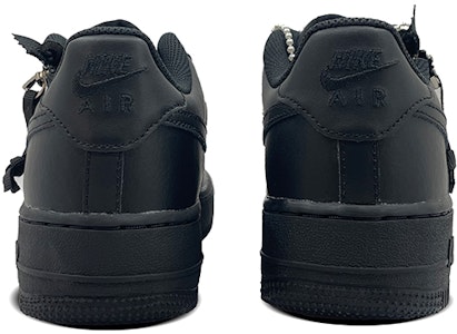 【定制球鞋】 Nike Air Force 1 Low 空軍一號 改拉鍊 珍珠寶石純欲風 縫紉 低幫 板鞋 女款 黑色 Shop 【定制球鞋】 Nike Air Force 1 Low 空軍一號 改拉鍊 珍珠寶石純欲風 縫紉 低幫 板鞋 女款 黑色