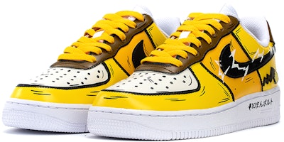 【客製化球鞋】Nike Air Force 1 Low 空軍一號 動漫客製 皮卡丘二次元 寶可夢 立體尾巴 低筒 板鞋 女款 黑黃 Lookbook 【客製化球鞋】Nike Air Force 1 Low 空軍一號 動漫客製 皮卡丘二次元 寶可夢 立體尾巴 低筒 板鞋 女款 黑黃