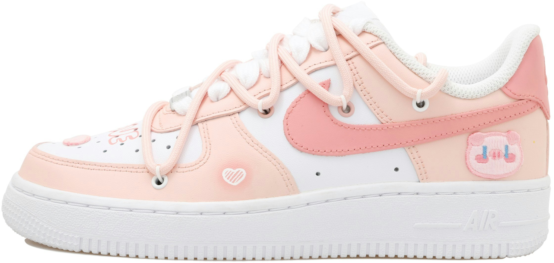 custom-shoes-women-nike-air-force-1-low-pink-piggy