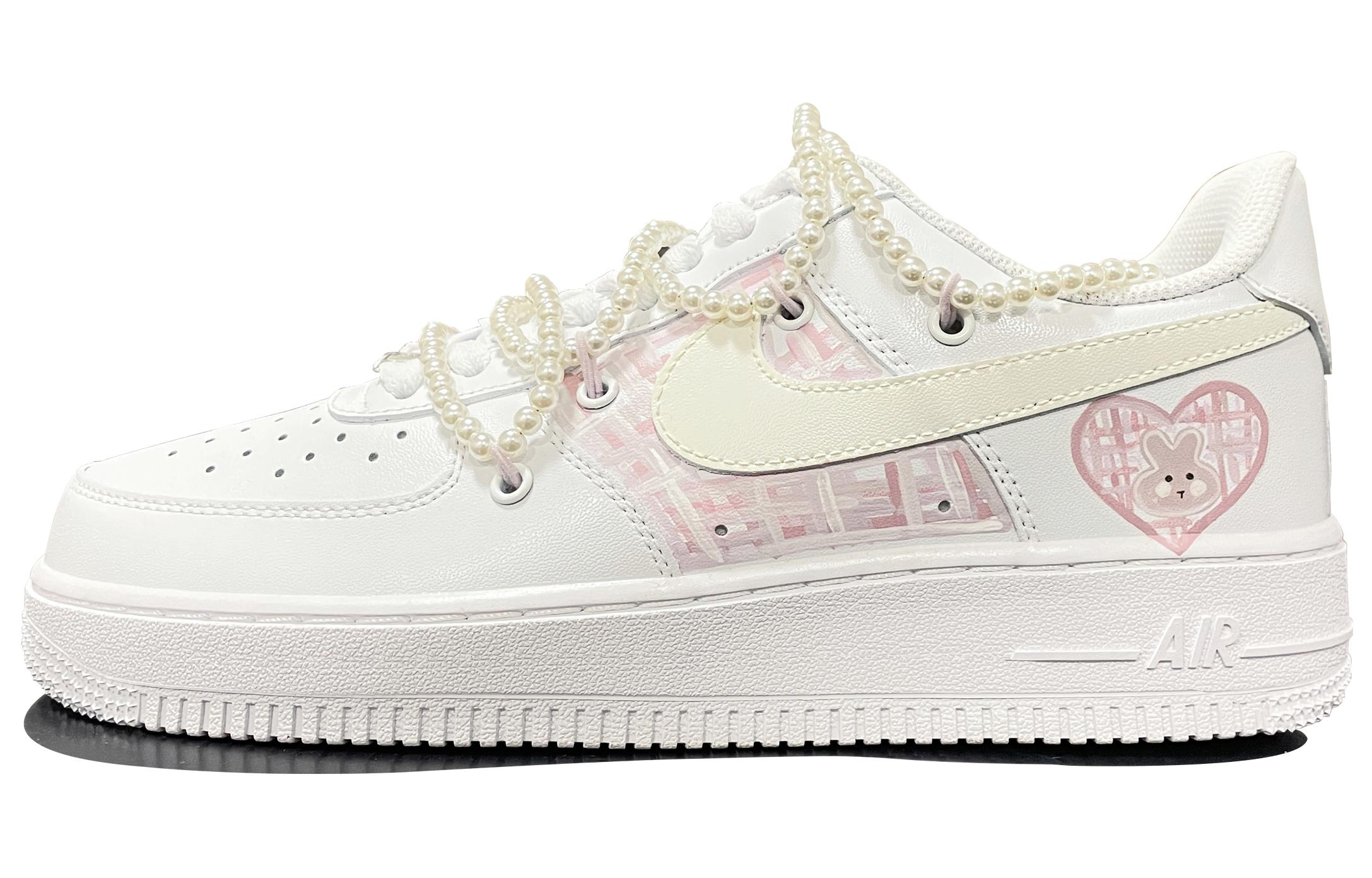 Buy (W) [Sepatu Kustom] Nike Air Force 1 Low 'Pink White Heart Bunny' DD8959-100(TeamD-女款爱心小兔QD)