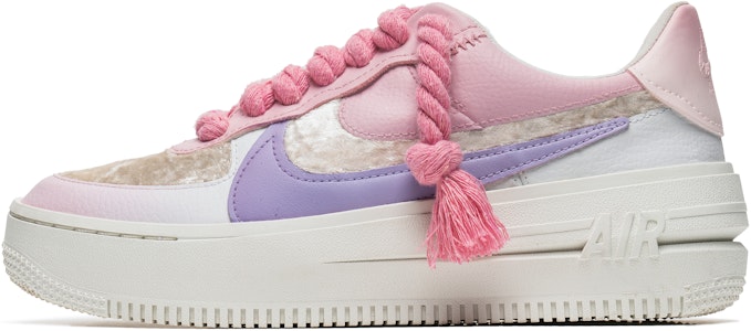 【客製球鞋】Nike Air Force 1 Low 絲絨少女 簡約百搭 特殊鞋帶 防滑耐磨 低筒 休閒板鞋 女款 粉紫 Buy 【客製球鞋】Nike Air Force 1 Low 絲絨少女 簡約百搭 特殊鞋帶 防滑耐磨 低筒 休閒板鞋 女款 粉紫