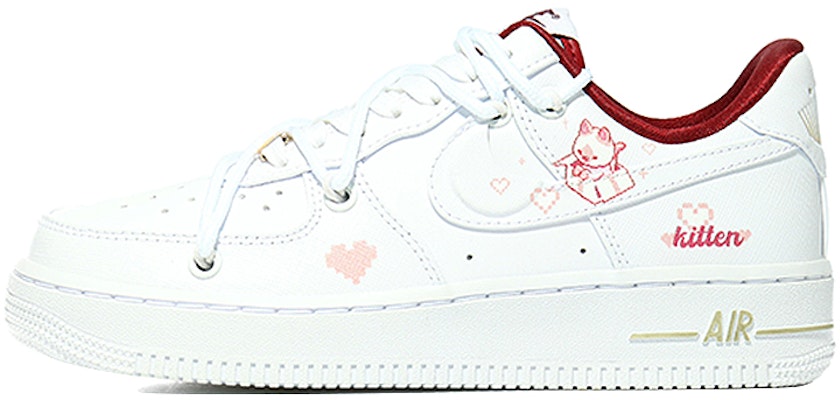 【訂製籃球鞋】Nike Air Force 1 Low 粉盒小貓 萌寵出擊 防滑減震 低筒 板鞋 女款 白色 Buy 【訂製籃球鞋】Nike Air Force 1 Low 粉盒小貓 萌寵出擊 防滑減震 低筒 板鞋 女款 白色