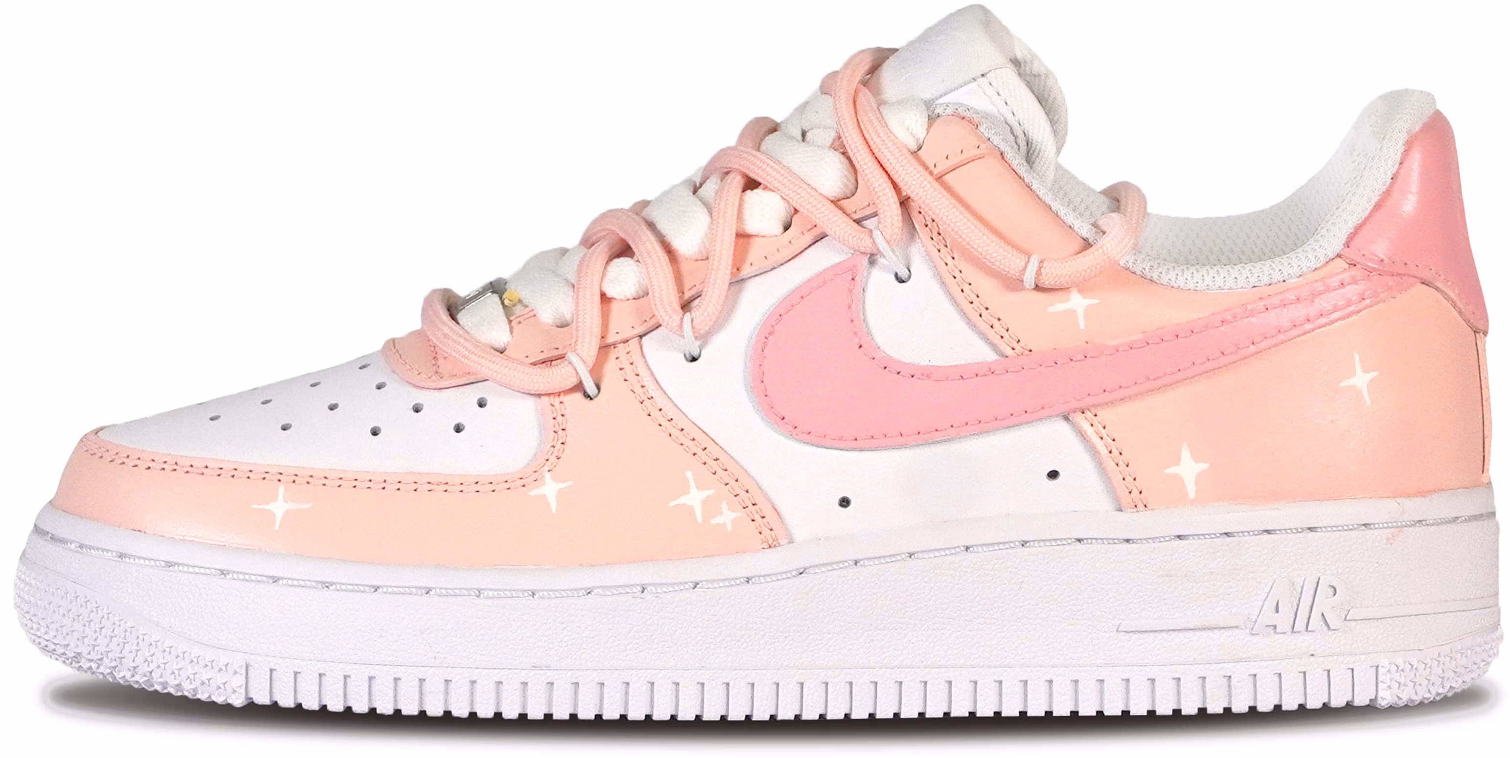custom-shoes-women-nike-air-force-1-low-pink-starry-sky