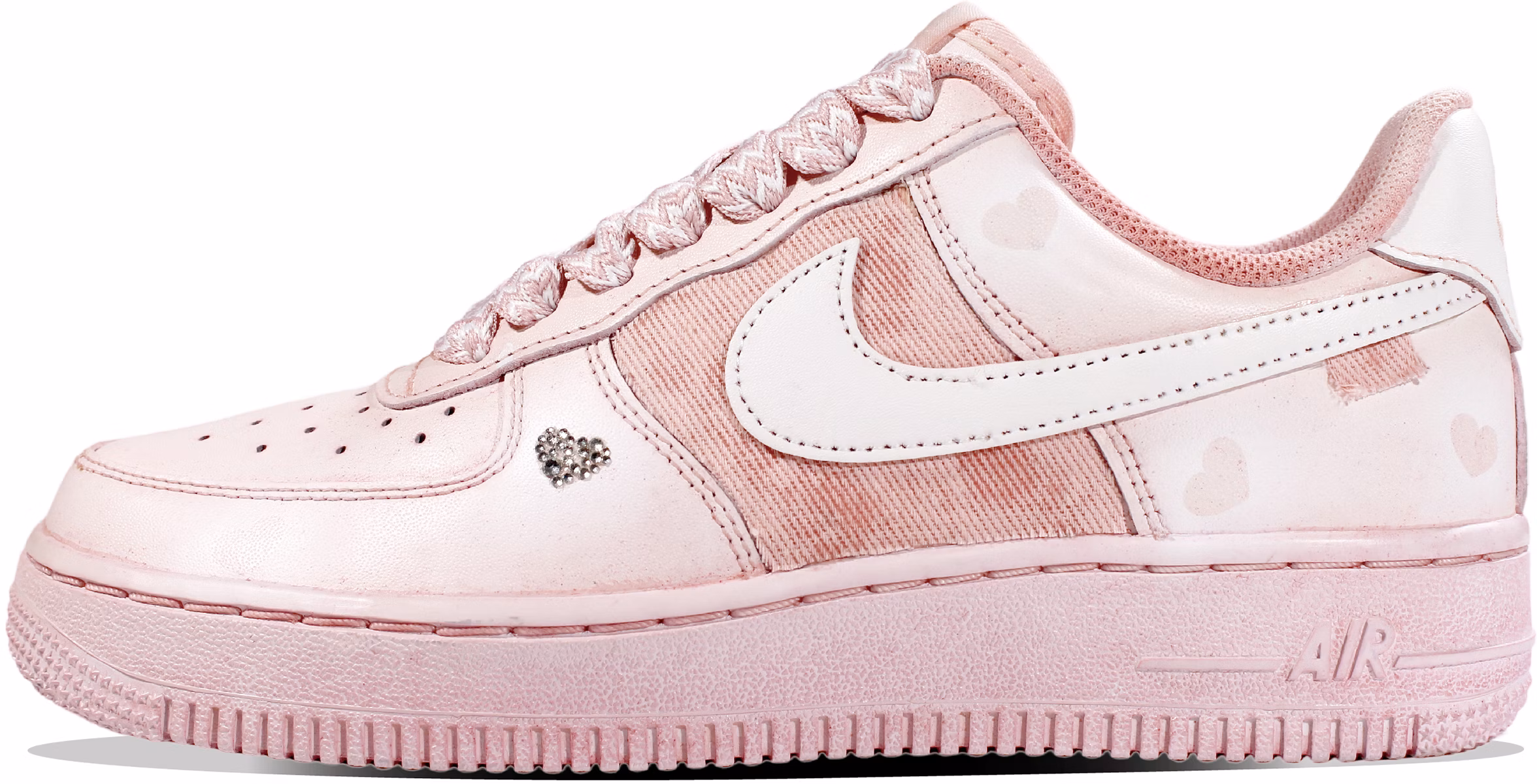 custom-shoes-women-nike-air-force-1-low-pink-dip-dye