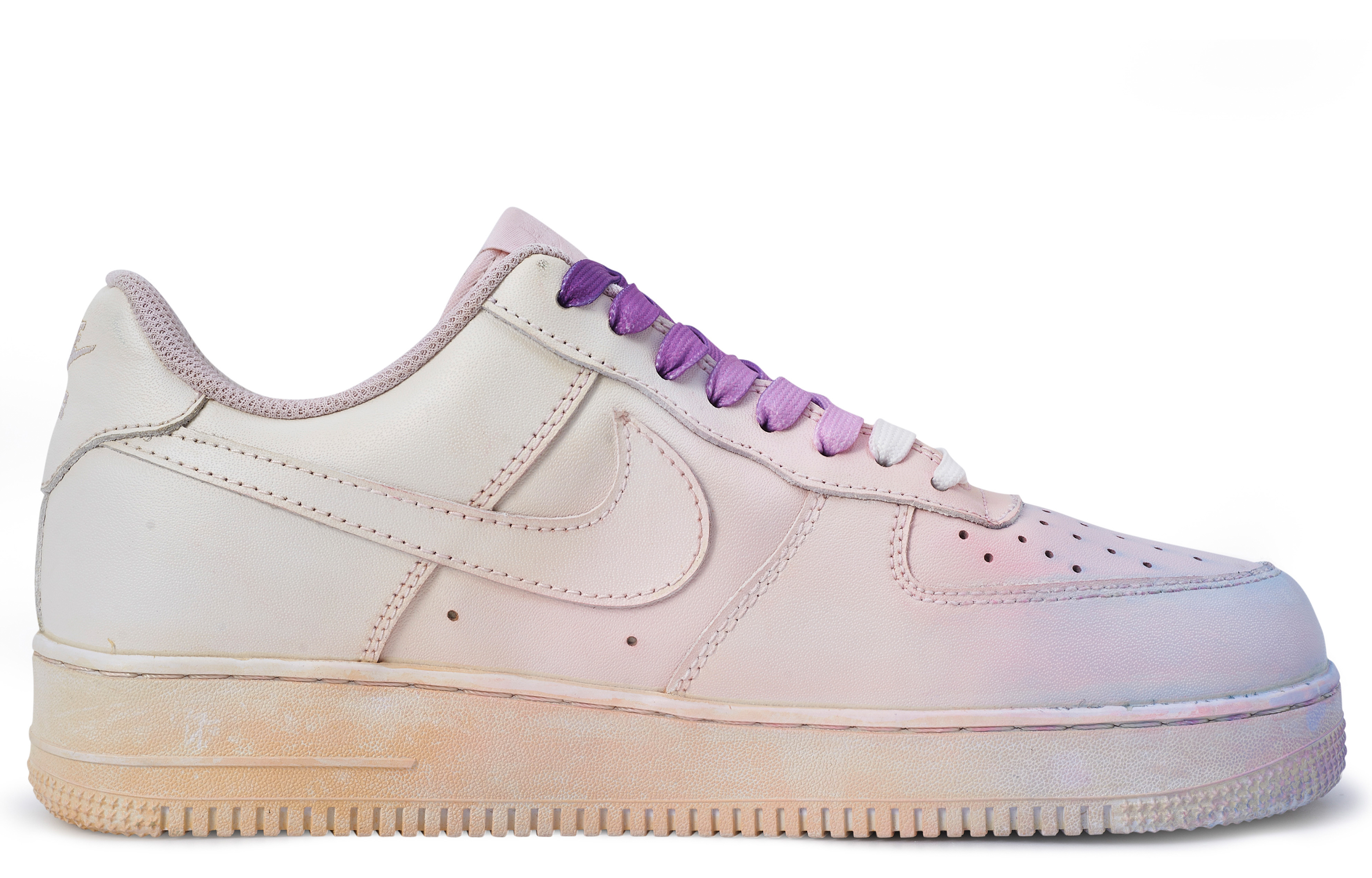 Order (W) [Kasut Custom] Nike Air Force 1 Low 'Merah Jambu Ungu Kuning' DD8959-100(TeamM-女款秋水S-BOX)