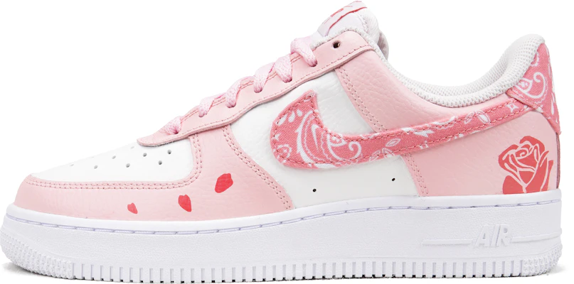 (W) ナイキ エア フォース 1 ロー 'ピンク ペイズリー ローズ' (女性用・カスタムシューズ) FD1448-664(Teamp-玫瑰腰果花) Order (W) ナイキ エア フォース 1 ロー 'ピンク ペイズリー ローズ' (女性用・カスタムシューズ) FD1448-664(Teamp-玫瑰腰果花)