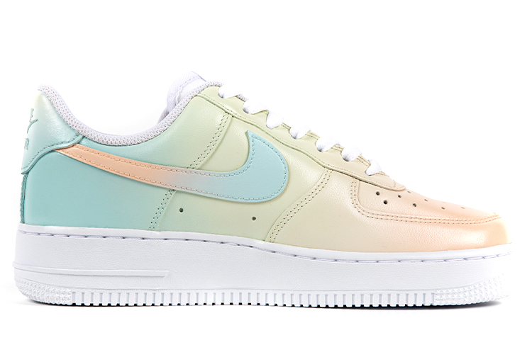 Order (W) [Sepatu Kustom] Nike Air Force 1 Low 'Pink Green Leaf Gradient' DD8959-100(TeamB-女款叶子)