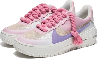 【客製球鞋】Nike Air Force 1 Low 絲絨少女 簡約百搭 特殊鞋帶 防滑耐磨 低筒 休閒板鞋 女款 粉紫 Lookbook 【客製球鞋】Nike Air Force 1 Low 絲絨少女 簡約百搭 特殊鞋帶 防滑耐磨 低筒 休閒板鞋 女款 粉紫