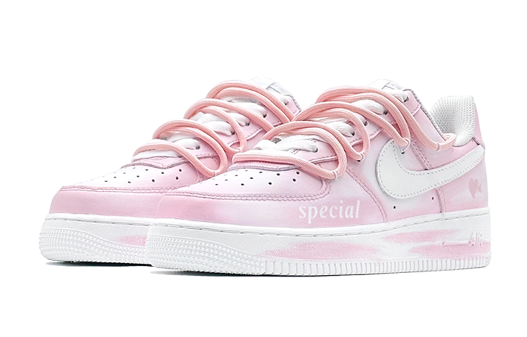 Lookbook (W) ナイキ エア フォース 1 ロー 'ピンク ホワイト' (女性用カスタムシューズ) DH2920-111(Team88-粉特殊的你S-BOX)