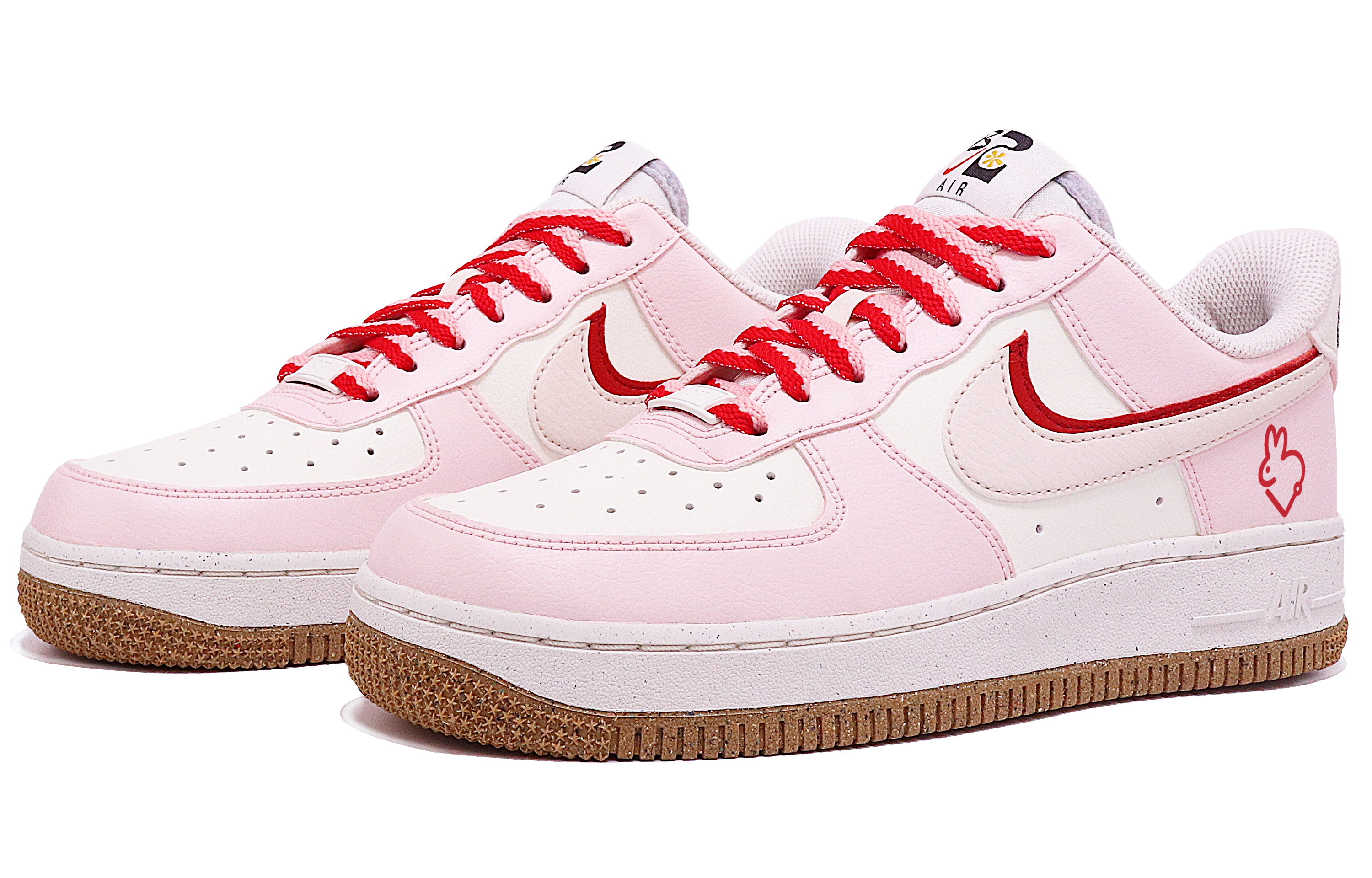 Lookbook (W) 나이키 에어포스 1 '핑크 발렌타인 버니' (Nike AF1 '핑크 발렌타인 버니') DX6065-101(TeamTen-女款情兔粉S-BOX)