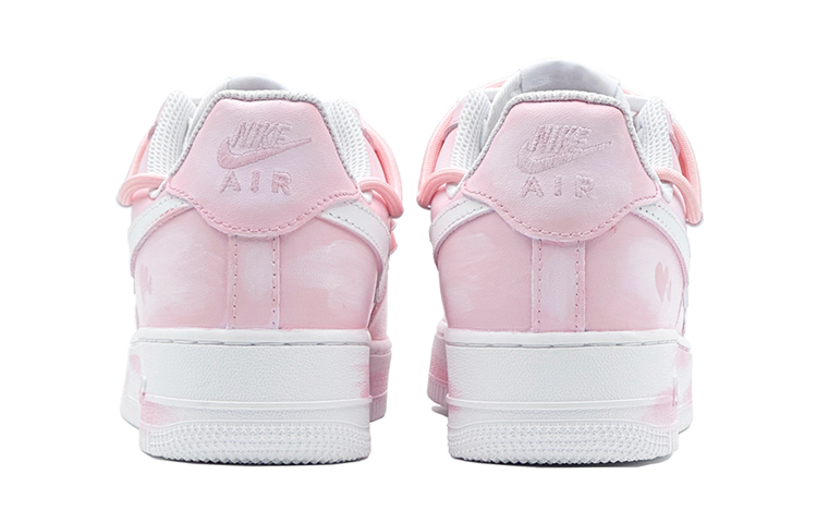 Shop (W) ナイキ エア フォース 1 ロー 'ピンク ホワイト' (女性用カスタムシューズ) DH2920-111(Team88-粉特殊的你S-BOX)