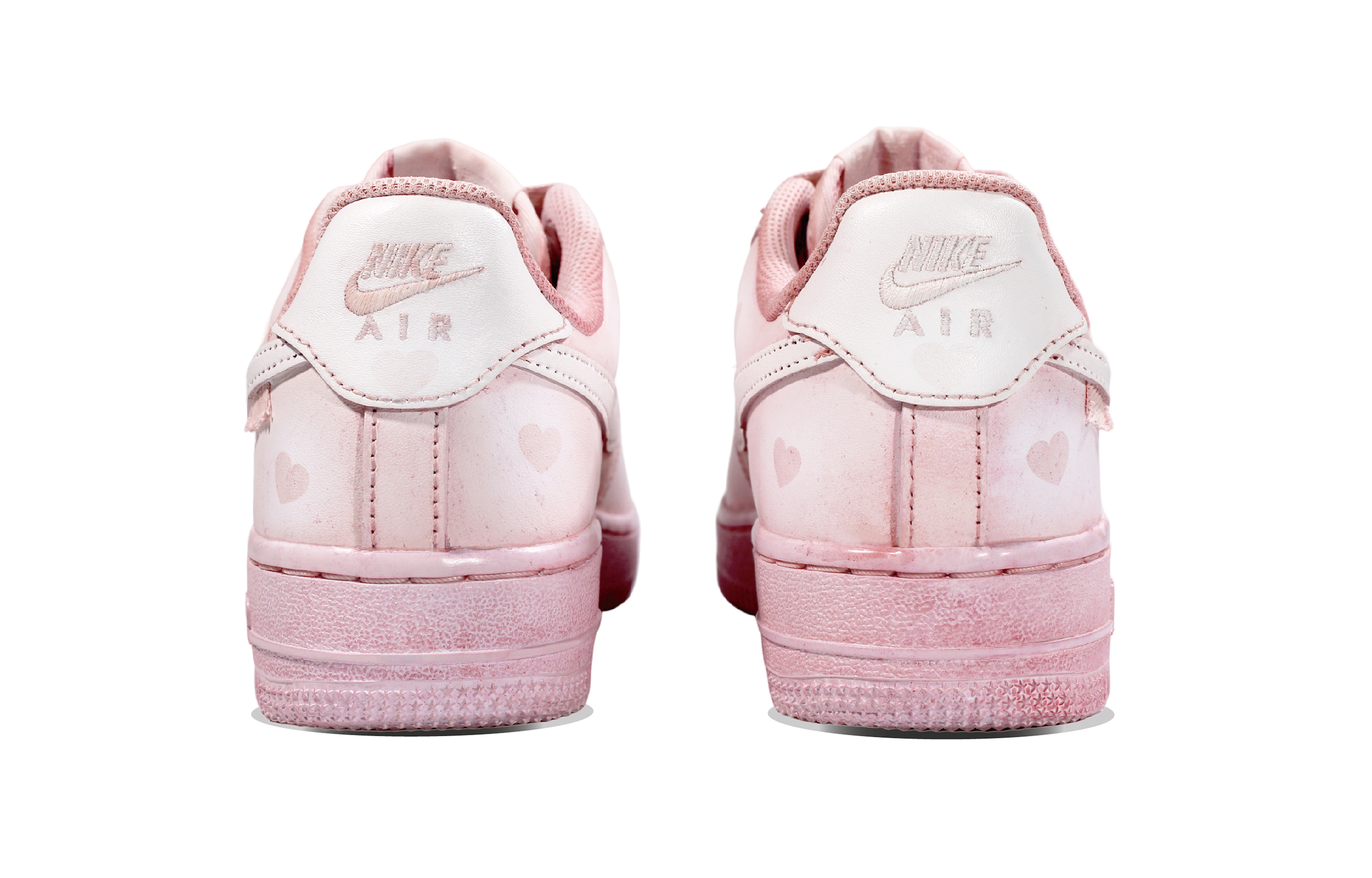 Shop (W) 나이키 에어포스 1 로우 '핑크 딥다이' (커스텀) DD8959-100(Team30-粉红浸染空军)