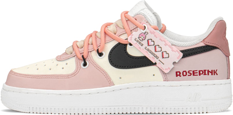 【定制球鞋】 Nike Air Force 1 Low 減齡主題 像素玫瑰 低幫 板鞋 女款 粉米 Buy 【定制球鞋】 Nike Air Force 1 Low 減齡主題 像素玫瑰 低幫 板鞋 女款 粉米