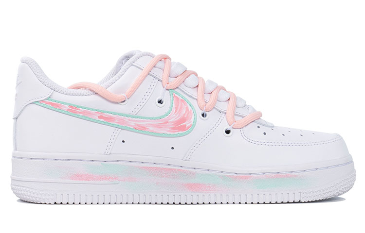 Order (W) [Sepatu Kustom] Nike Air Force 1 Low 'Pixel Heart Putih Pink' DD8959-100(Team74-AF1像素爱心QD)