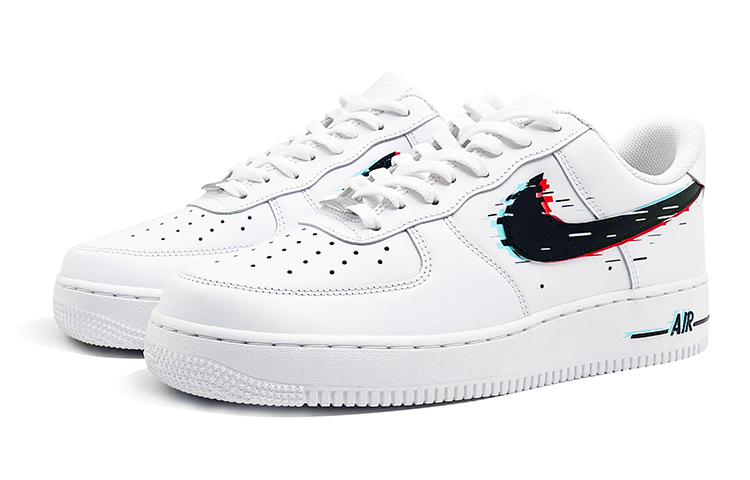 Lookbook (W) [Zapatillas Personalizadas] Nike Air Force 1 Low 'Ilusión Pixelada' 315115-112(Team-E女款像素风幻灭黑白)