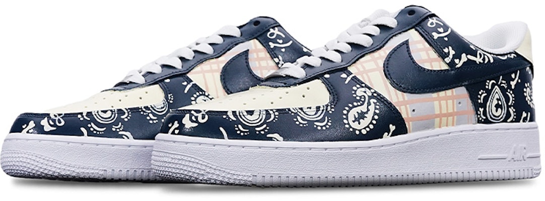 (W) Nike Air Force 1 Plaid Cashew Flor (Caja Especial) DD8959-100(TeamT-格纹腰果花藏蓝S-BOX) Lookbook (W) Nike Air Force 1 Plaid Cashew Flor (Caja Especial) DD8959-100(TeamT-格纹腰果花藏蓝S-BOX)