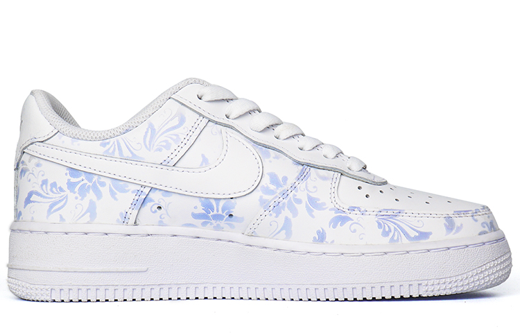 Order (W) [定制鞋款] 耐克 Air Force 1 低帮 '陶瓷白' DD8959-100(Team拾柒-女款低帮光变青花瓷板鞋)