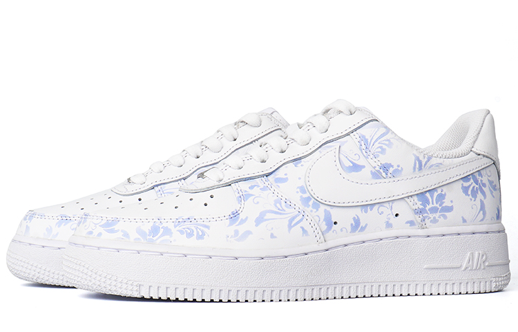 Lookbook (W) [定制鞋款] 耐克 Air Force 1 低帮 '陶瓷白' DD8959-100(Team拾柒-女款低帮光变青花瓷板鞋)