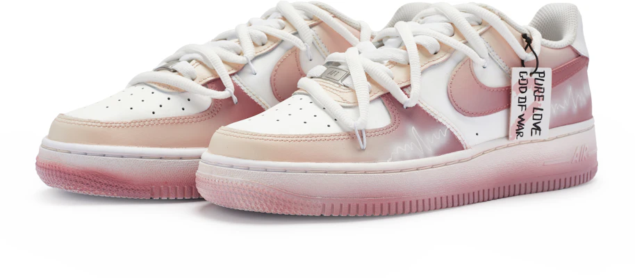 【定制球鞋】Nike Air Force 1 Low 811製造 純愛戰士 限定托特包 防滑耐磨 低幫 板鞋 女款 白粉 Lookbook 【定制球鞋】Nike Air Force 1 Low 811製造 純愛戰士 限定托特包 防滑耐磨 低幫 板鞋 女款 白粉