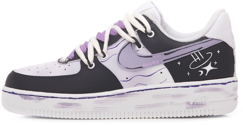 【訂製球鞋】Nike Air Force 1 Low 紫墨流星雨 做舊 渐变 星空 流星 低筒 板鞋 女款 黑紫 Buy 【訂製球鞋】Nike Air Force 1 Low 紫墨流星雨 做舊 渐变 星空 流星 低筒 板鞋 女款 黑紫