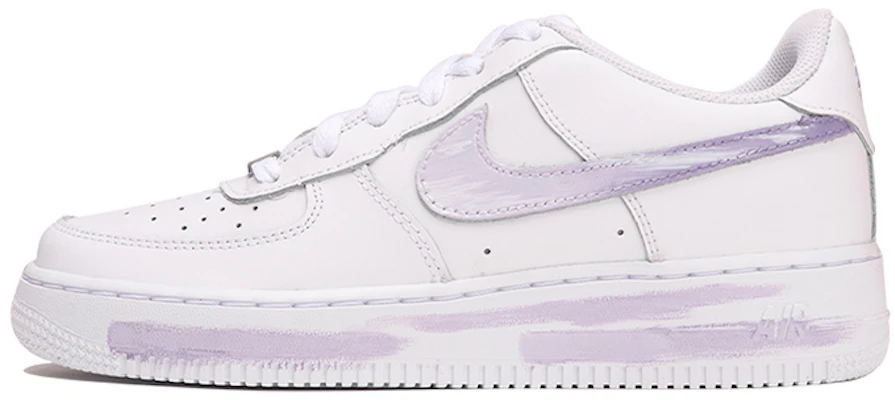 (W) Zapatillas Nike Air Force 1 Low 'Degradé Púrpura' Personalizadas 314192-117(TeamThree-女款肌理白紫QD) Buy (W) Zapatillas Nike Air Force 1 Low 'Degradé Púrpura' Personalizadas 314192-117(TeamThree-女款肌理白紫QD)