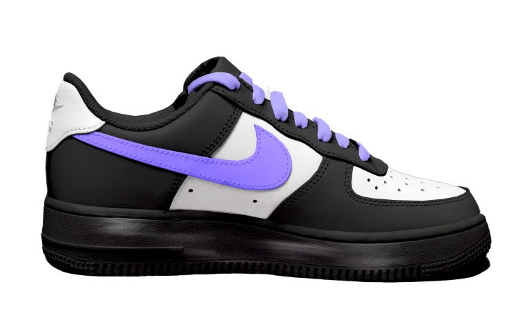 Order (W) [定制鞋] Nike 空军 1 低帮 '紫色微笑复古' DD8959-100(Team拾玖-紫色三钩女S-BOX)