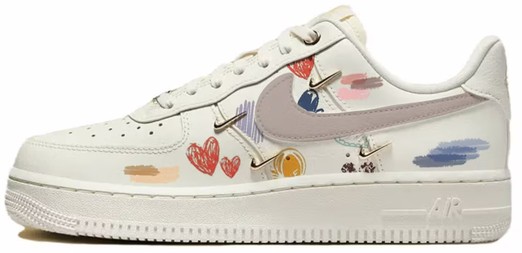 custom-shoes-women-nike-air-force-1-low-rainbow-love