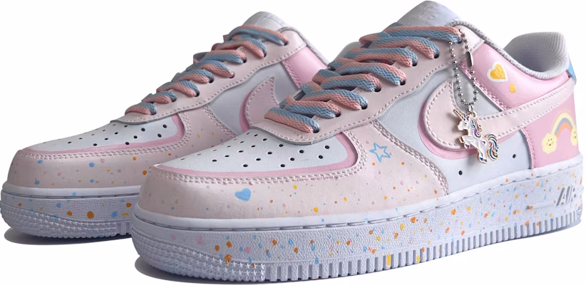 (W) 나이키 에어포스 1 로우 '레인보우 포니 핑크-화이트' (커스텀) DD8959-100(TeamD-女款阳光彩虹小白马) Lookbook (W) 나이키 에어포스 1 로우 '레인보우 포니 핑크-화이트' (커스텀) DD8959-100(TeamD-女款阳光彩虹小白马)