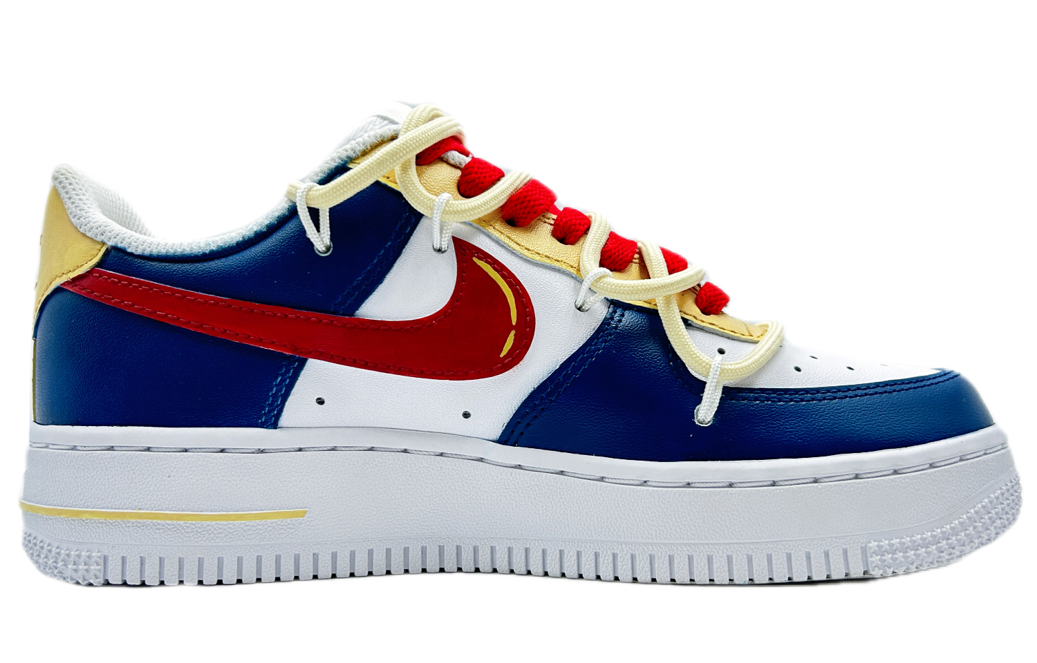 [Custom Shoes] (W) Nike Air Force 1 Low 'Red Blue Deconstructed' 圖 2