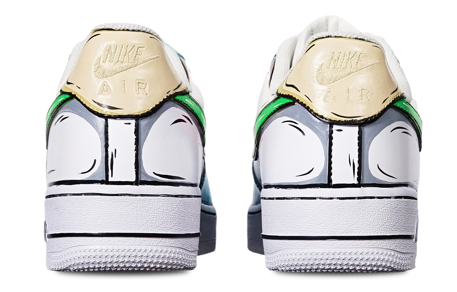 [Custom Shoes] (W) Nike Air Force 1 Low 'Red Blue Yellow Anime' 圖 4