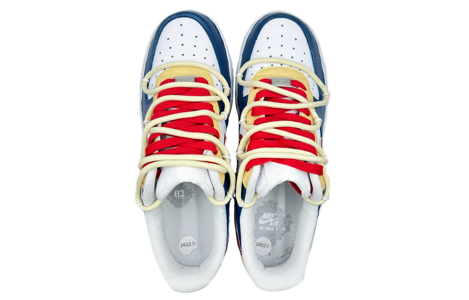 [Custom Shoes] (W) Nike Air Force 1 Low 'Red Blue Deconstructed' 圖 4
