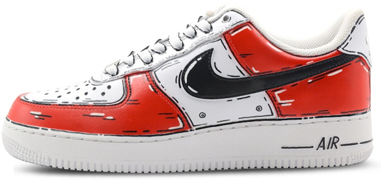 custom-shoes-women-nike-air-force-1-low-red-mecha