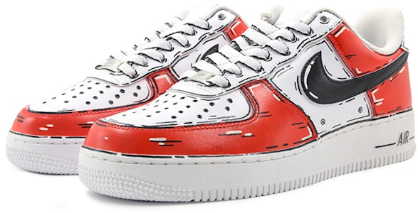 (W) 나이키 에어포스 1 로우 '레드 메카' (커스텀) DD8959-100(Team9-女款二次元红机甲QD) Lookbook (W) 나이키 에어포스 1 로우 '레드 메카' (커스텀) DD8959-100(Team9-女款二次元红机甲QD)