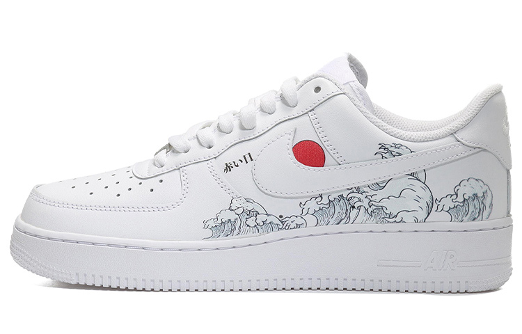 Buy (W) [Zapatillas Personalizadas] Nike Air Force 1 Low 'Ola de Sol Rojo' DD8959-100(Team10-旭日东升女纯白QD)