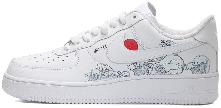 custom-shoes-women-nike-air-force-1-low-red-sun-wave