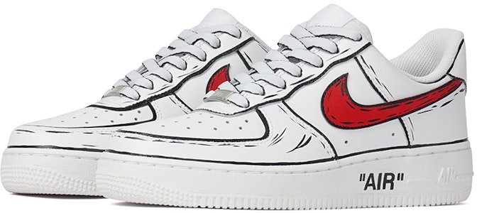 (W) ナイキ エア フォース 1 ロー 'レッド シグナル' レディース カスタム シューズ DD8959-100(Team拾柒-女款低帮红色信号板鞋) Lookbook (W) ナイキ エア フォース 1 ロー 'レッド シグナル' レディース カスタム シューズ DD8959-100(Team拾柒-女款低帮红色信号板鞋)