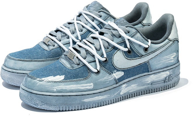 (W) カスタムAF1 ロー レトロ解体ライトブルー DD8959-100(TeamB-女款涂鸦贴布H-BOX) Lookbook (W) カスタムAF1 ロー レトロ解体ライトブルー DD8959-100(TeamB-女款涂鸦贴布H-BOX)