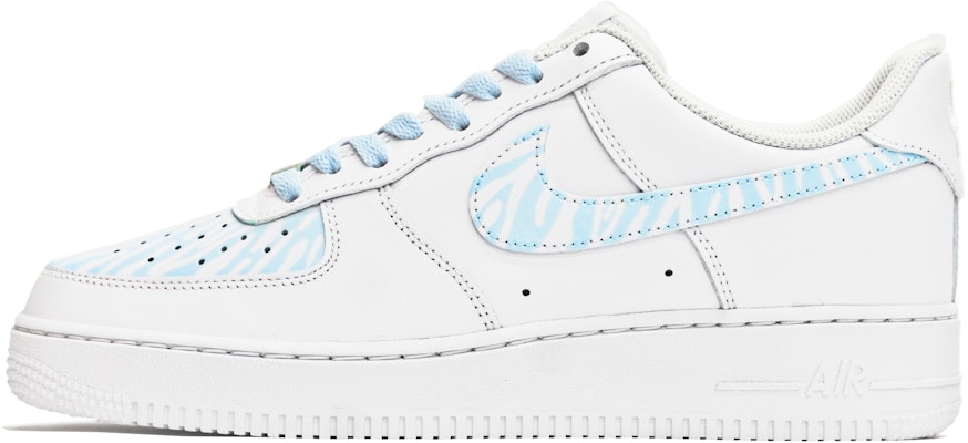 【定制球鞋】Nike Air Force 1 Low ABLOODING 簡系列 反轉冰川 低飽和度 簡約手繪 低筒 板鞋 女款 白藍 Buy 【定制球鞋】Nike Air Force 1 Low ABLOODING 簡系列 反轉冰川 低飽和度 簡約手繪 低筒 板鞋 女款 白藍
