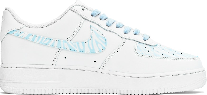 【定制球鞋】Nike Air Force 1 Low ABLOODING 簡系列 反轉冰川 低飽和度 簡約手繪 低筒 板鞋 女款 白藍 Order 【定制球鞋】Nike Air Force 1 Low ABLOODING 簡系列 反轉冰川 低飽和度 簡約手繪 低筒 板鞋 女款 白藍