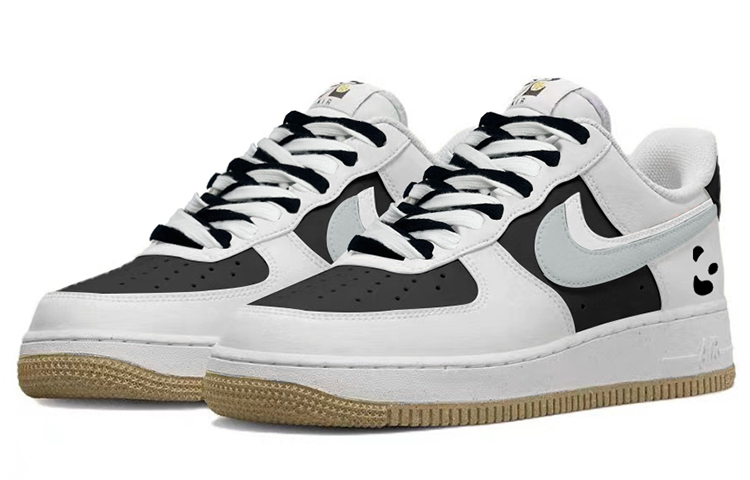 Lookbook (W) [定制鞋] 耐克 Air Force 1 低帮 '反向熊猫' DX6065-101(TeamY-女款双勾小熊猫反转黑白)